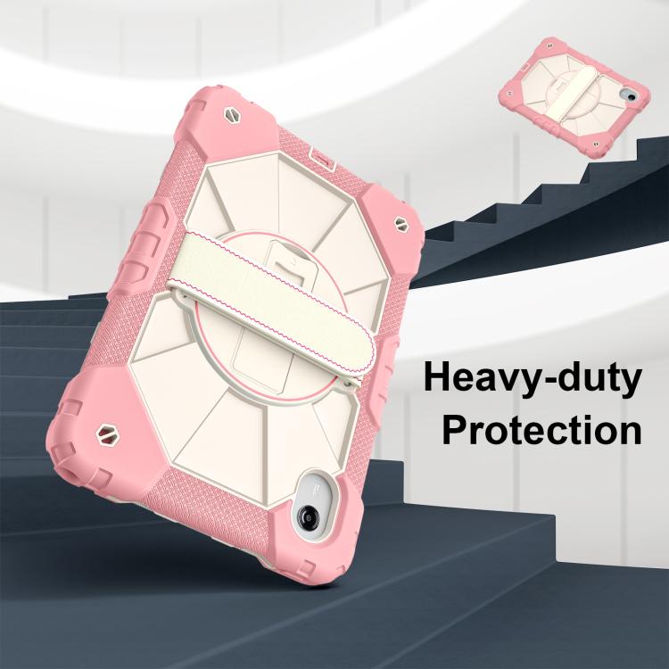 For Lenovo Ideal Tab 11 / Xiaoxin Pad 2025 Contrast Color Robot Silicone Hybrid PC Tablet Case