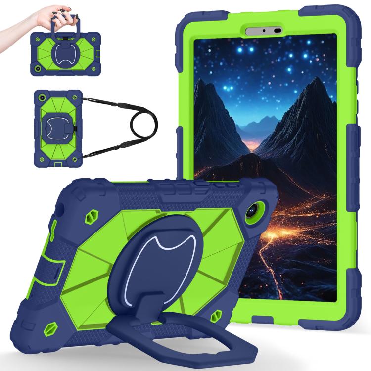 For Lenovo Tab K9 / Tab One TB-305FU Contrast Color Robot Silicone Hybrid PC Tablet Case