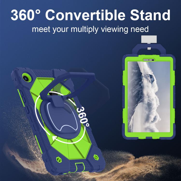 For Lenovo Tab K9 / Tab One TB-305FU Contrast Color Robot Silicone Hybrid PC Tablet Case