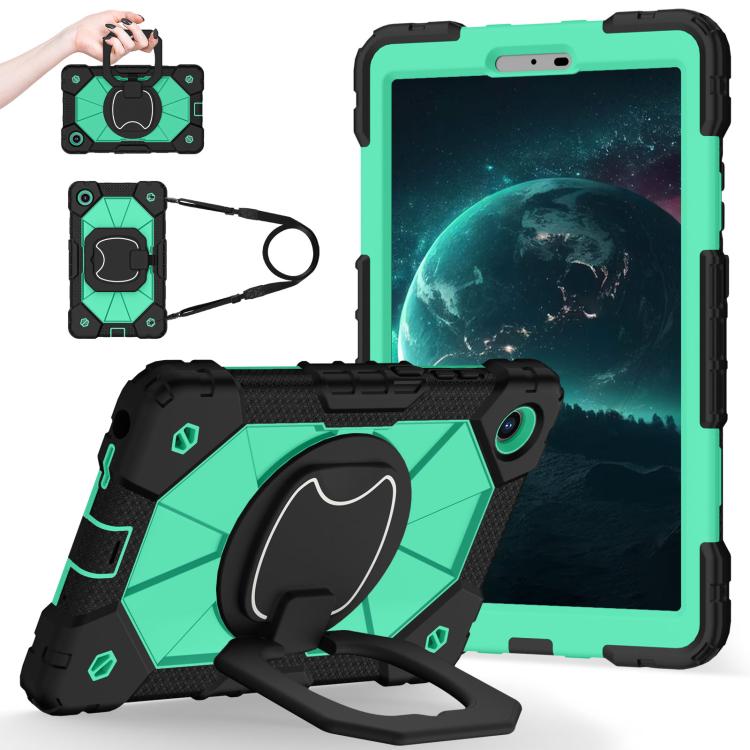 For Lenovo Tab K9 / Tab One TB-305FU Contrast Color Robot Silicone Hybrid PC Tablet Case