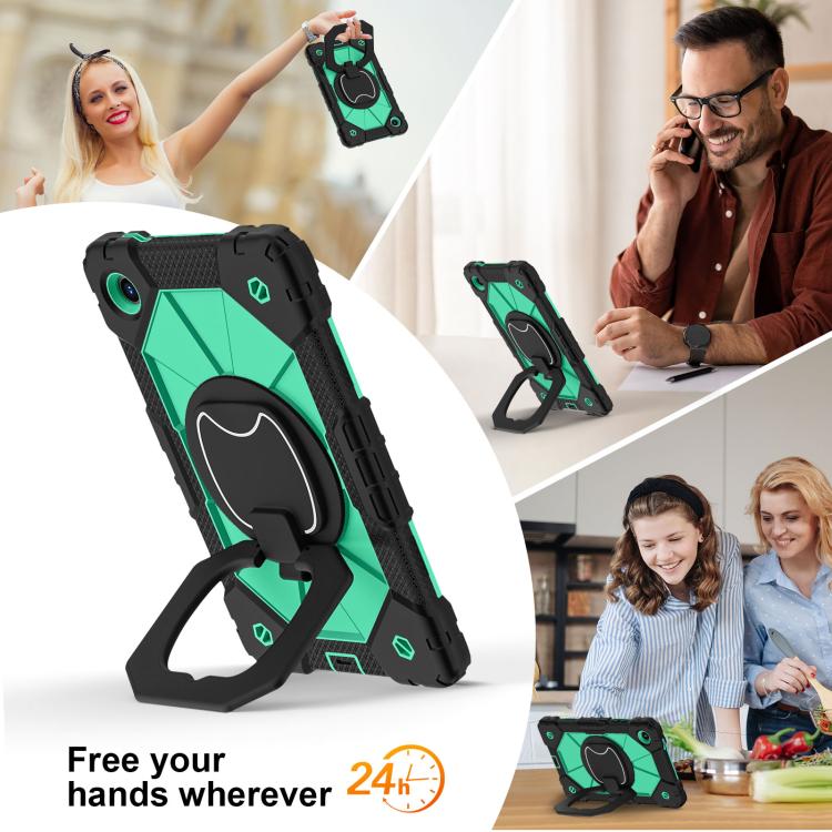 For Lenovo Tab K9 / Tab One TB-305FU Contrast Color Robot Silicone Hybrid PC Tablet Case