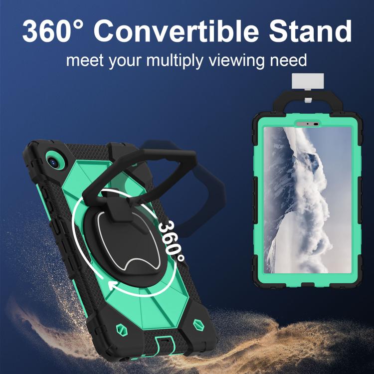 For Lenovo Tab K9 / Tab One TB-305FU Contrast Color Robot Silicone Hybrid PC Tablet Case