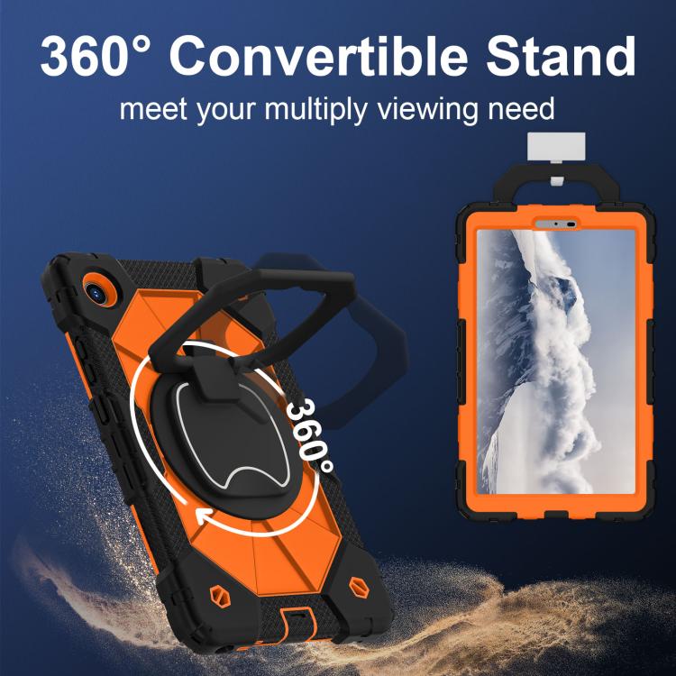 For Lenovo Tab K9 / Tab One TB-305FU Contrast Color Robot Silicone Hybrid PC Tablet Case