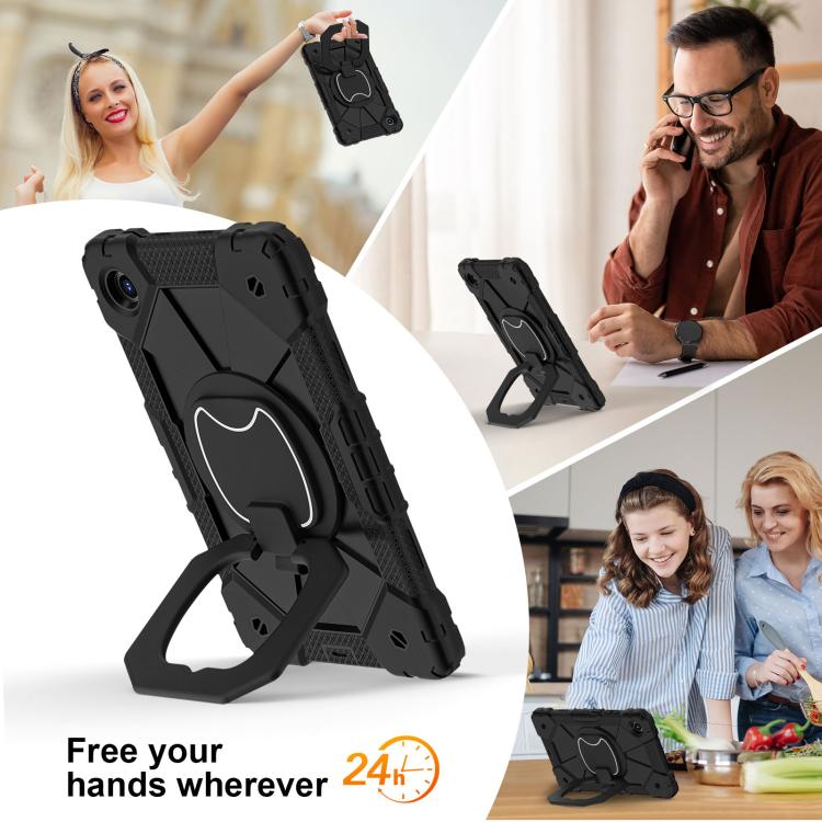 For Lenovo Tab K9 / Tab One TB-305FU Contrast Color Robot Silicone Hybrid PC Tablet Case