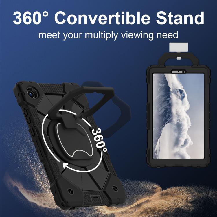 For Lenovo Tab K9 / Tab One TB-305FU Contrast Color Robot Silicone Hybrid PC Tablet Case