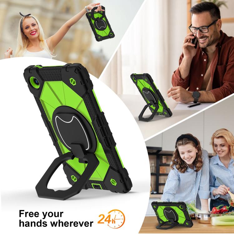 For Lenovo Tab K9 / Tab One TB-305FU Contrast Color Robot Silicone Hybrid PC Tablet Case