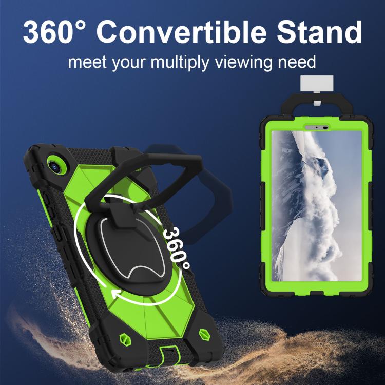 For Lenovo Tab K9 / Tab One TB-305FU Contrast Color Robot Silicone Hybrid PC Tablet Case
