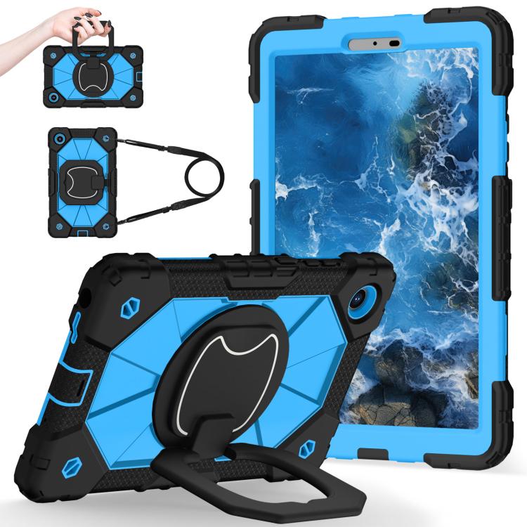 For Lenovo Tab K9 / Tab One TB-305FU Contrast Color Robot Silicone Hybrid PC Tablet Case