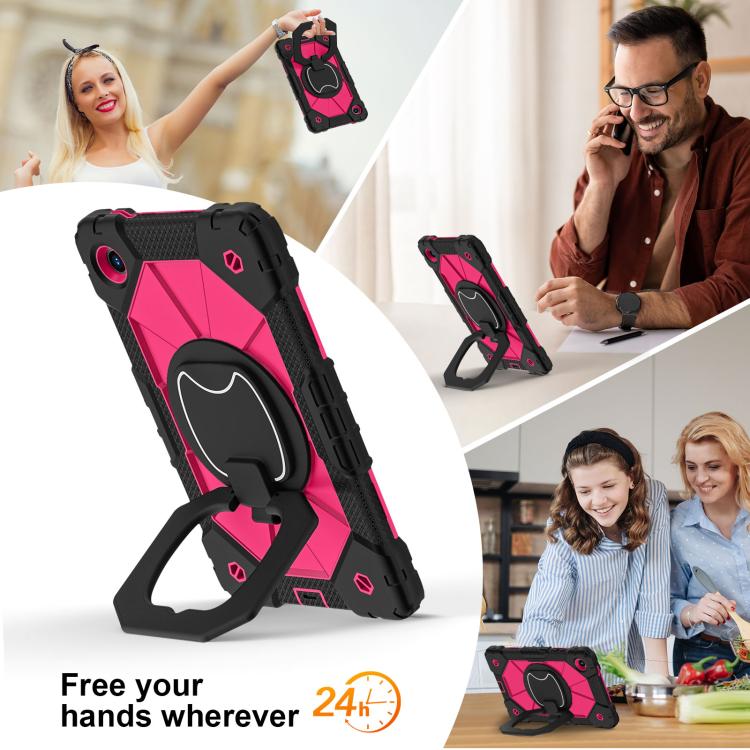 For Lenovo Tab K9 / Tab One TB-305FU Contrast Color Robot Silicone Hybrid PC Tablet Case