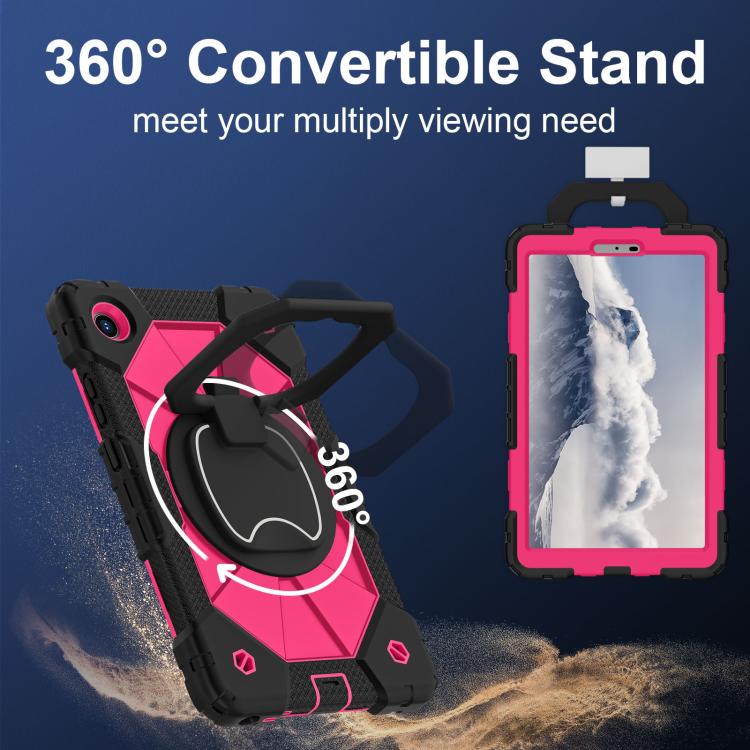 For Lenovo Tab K9 / Tab One TB-305FU Contrast Color Robot Silicone Hybrid PC Tablet Case