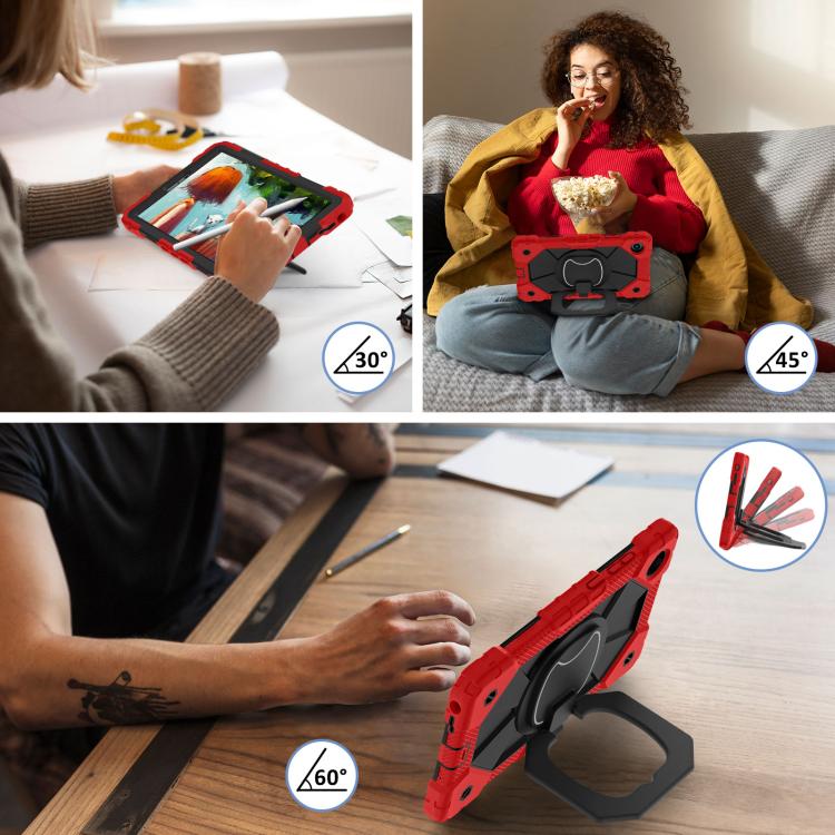 For Lenovo Tab K9 / Tab One TB-305FU Contrast Color Robot Silicone Hybrid PC Tablet Case