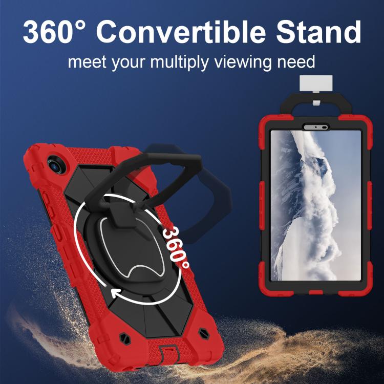 For Lenovo Tab K9 / Tab One TB-305FU Contrast Color Robot Silicone Hybrid PC Tablet Case