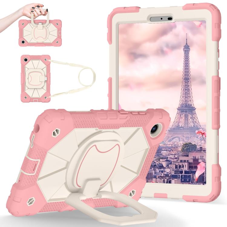For Lenovo Tab K9 / Tab One TB-305FU Contrast Color Robot Silicone Hybrid PC Tablet Case