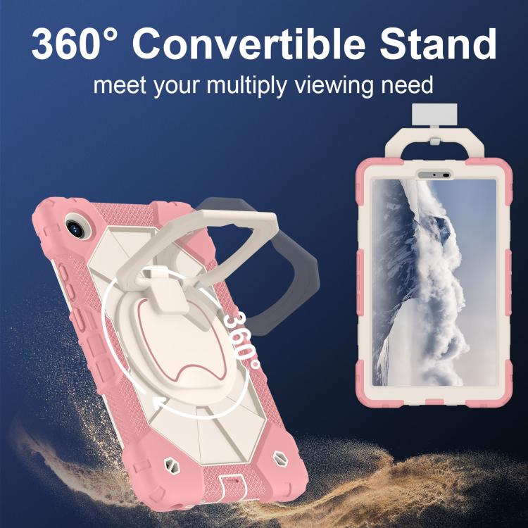 For Lenovo Tab K9 / Tab One TB-305FU Contrast Color Robot Silicone Hybrid PC Tablet Case