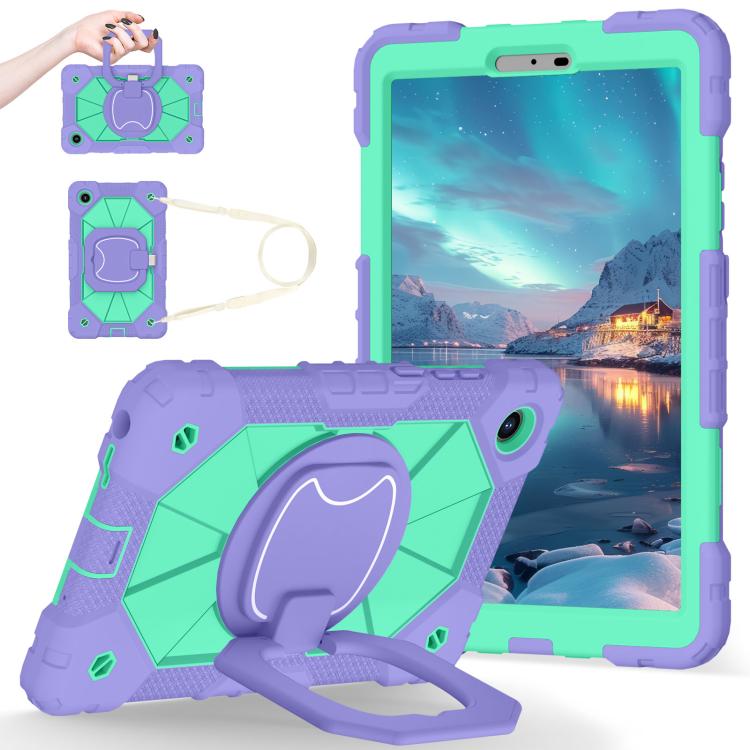 For Lenovo Tab K9 / Tab One TB-305FU Contrast Color Robot Silicone Hybrid PC Tablet Case