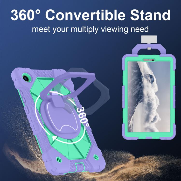 For Lenovo Tab K9 / Tab One TB-305FU Contrast Color Robot Silicone Hybrid PC Tablet Case