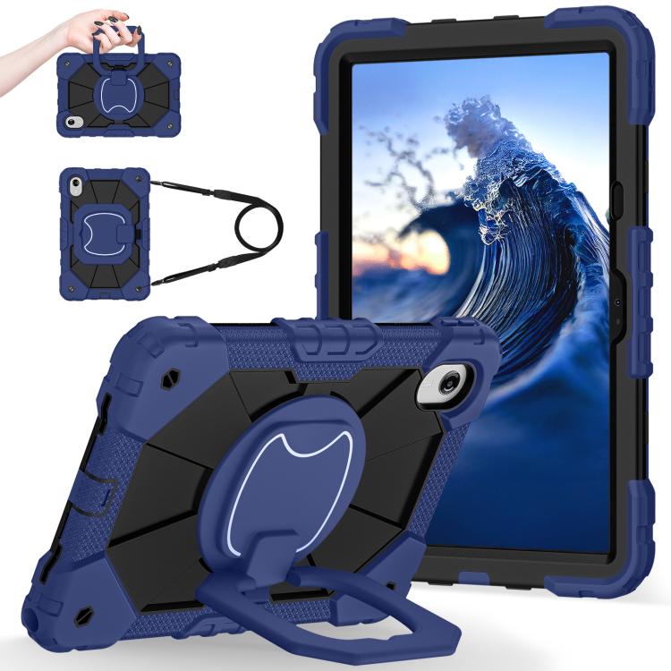 For Lenovo Ideal Tab 11 / Xiaoxin Pad 2025 Contrast Color Robot Silicone Hybrid PC Tablet Case