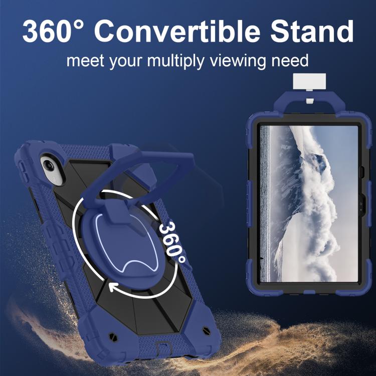 For Lenovo Ideal Tab 11 / Xiaoxin Pad 2025 Contrast Color Robot Silicone Hybrid PC Tablet Case