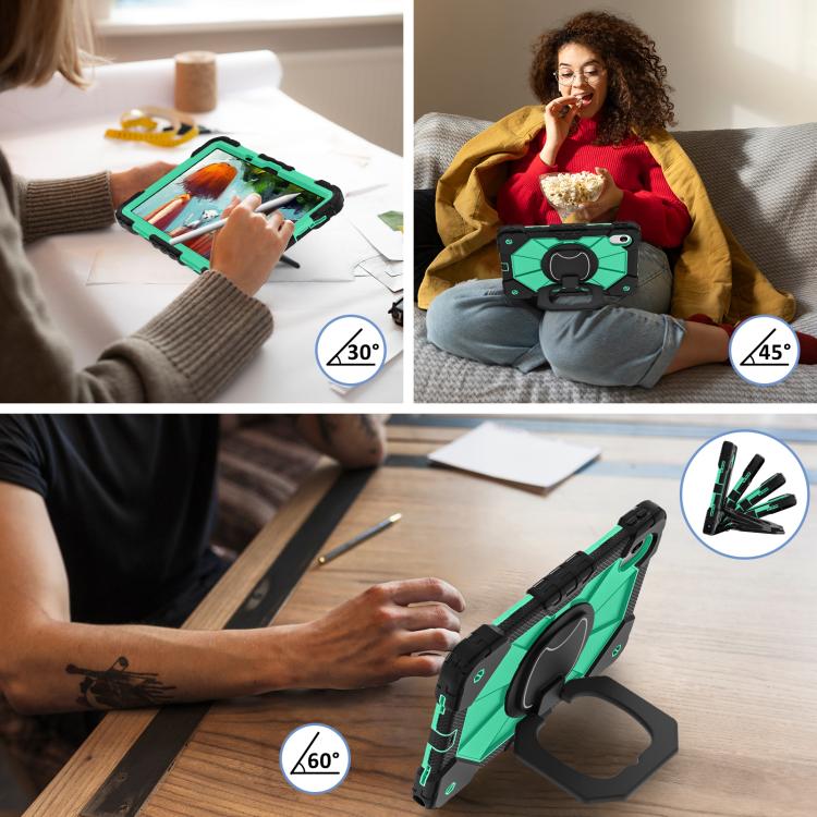 For Lenovo Ideal Tab 11 / Xiaoxin Pad 2025 Contrast Color Robot Silicone Hybrid PC Tablet Case