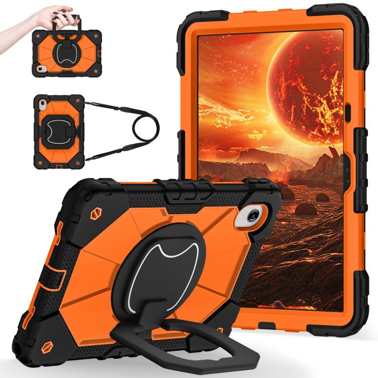 For Lenovo Ideal Tab 11 / Xiaoxin Pad 2025 Contrast Color Robot Silicone Hybrid PC Tablet Case