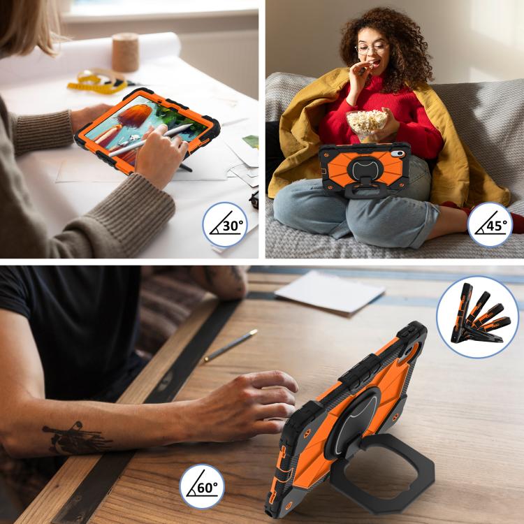 For Lenovo Ideal Tab 11 / Xiaoxin Pad 2025 Contrast Color Robot Silicone Hybrid PC Tablet Case