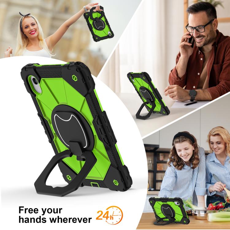 For Lenovo Ideal Tab 11 / Xiaoxin Pad 2025 Contrast Color Robot Silicone Hybrid PC Tablet Case