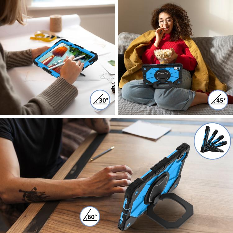 For Lenovo Ideal Tab 11 / Xiaoxin Pad 2025 Contrast Color Robot Silicone Hybrid PC Tablet Case
