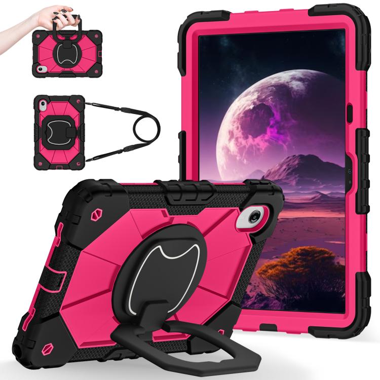 For Lenovo Ideal Tab 11 / Xiaoxin Pad 2025 Contrast Color Robot Silicone Hybrid PC Tablet Case