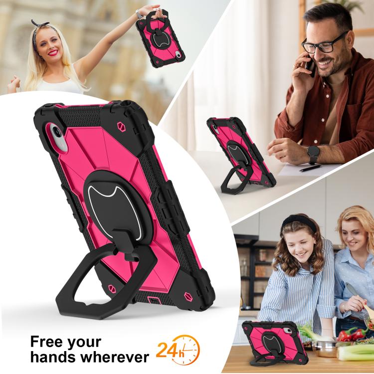 For Lenovo Ideal Tab 11 / Xiaoxin Pad 2025 Contrast Color Robot Silicone Hybrid PC Tablet Case