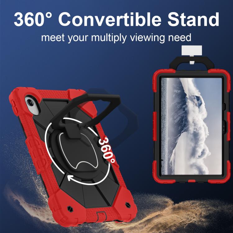 For Lenovo Ideal Tab 11 / Xiaoxin Pad 2025 Contrast Color Robot Silicone Hybrid PC Tablet Case