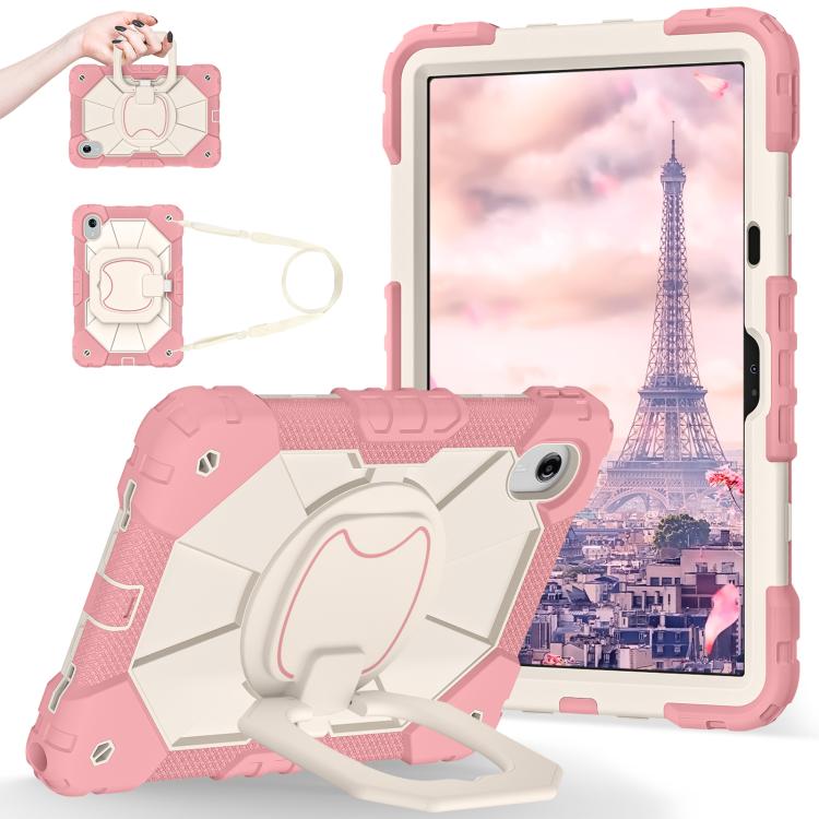 For Lenovo Ideal Tab 11 / Xiaoxin Pad 2025 Contrast Color Robot Silicone Hybrid PC Tablet Case