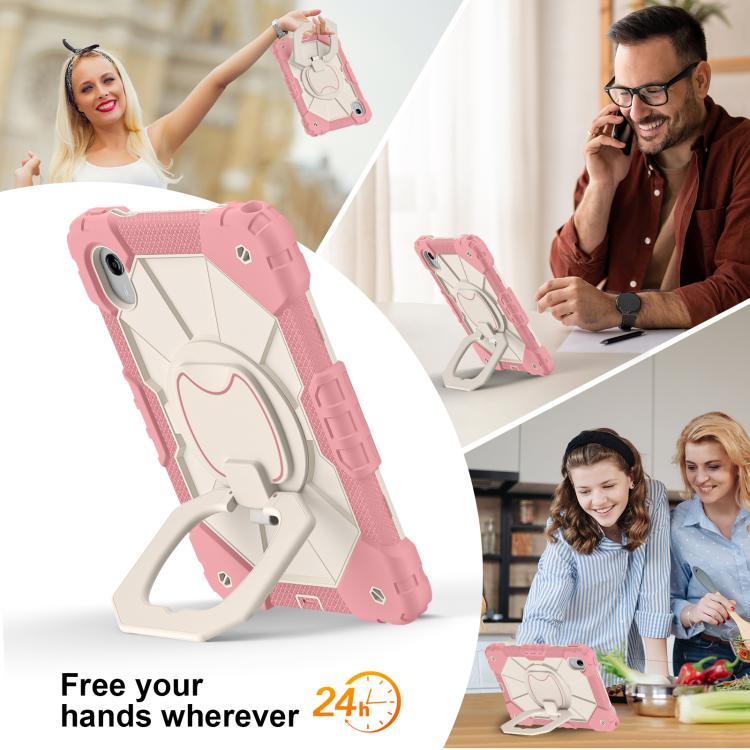 For Lenovo Ideal Tab 11 / Xiaoxin Pad 2025 Contrast Color Robot Silicone Hybrid PC Tablet Case