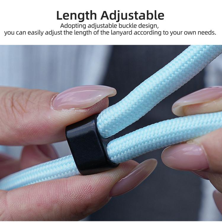 For DJI OSMO Pocket 3 Sunnylife Neck Crossbody Strap Hanging Sling Hands-free Anti-fall Rope 1/4 Screw Neck Lanyard Shoulder Strap