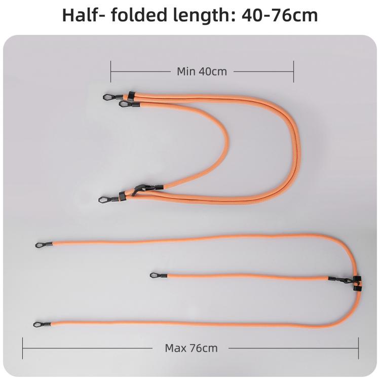 For DJI OSMO Pocket 3 Sunnylife Neck Crossbody Strap Hanging Sling Hands-free Anti-fall Rope 1/4 Screw Neck Lanyard Shoulder Strap