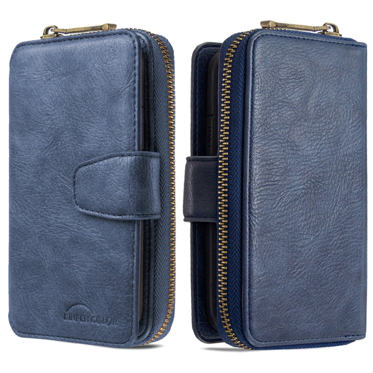 For iPhone 12 Pro Max Detachable Multifunctional Horizontal Flip Leather Case with Card Slots & Zipper Wallet & Photo Frame