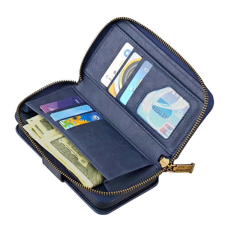 For iPhone 12 Pro Max Detachable Multifunctional Horizontal Flip Leather Case with Card Slots & Zipper Wallet & Photo Frame