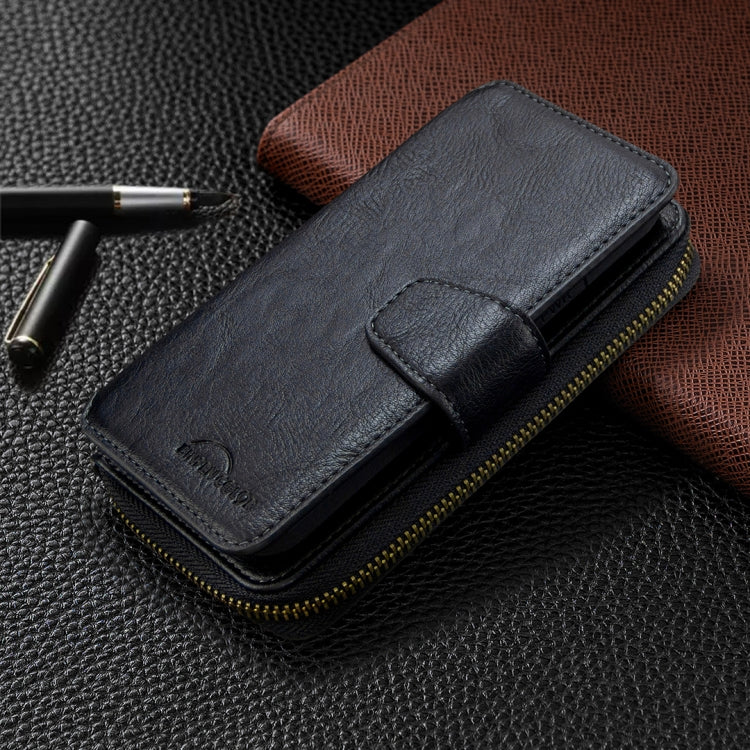For iPhone 12 Pro Max Detachable Multifunctional Horizontal Flip Leather Case with Card Slots & Zipper Wallet & Photo Frame
