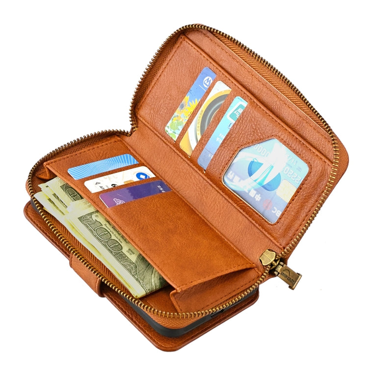 For iPhone 12 mini Detachable Multifunctional Horizontal Flip Leather Case with Card Slots & Zipper Wallet & Photo Frame