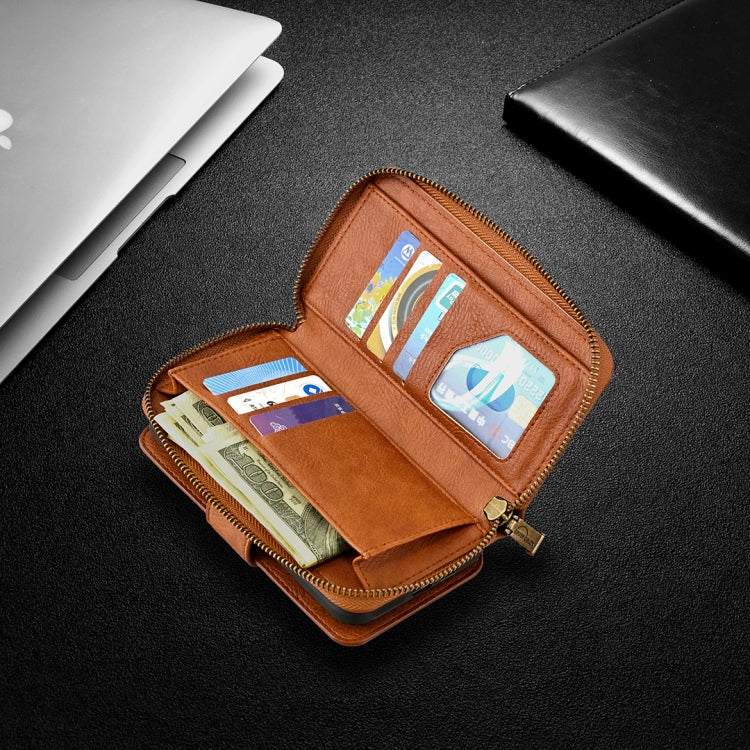 For iPhone 12 mini Detachable Multifunctional Horizontal Flip Leather Case with Card Slots & Zipper Wallet & Photo Frame