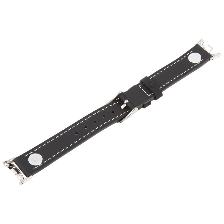 For Xiaomi Smart Band 10 / 9 / 8 Rivet Camellia Skin Feel Microfiber Leather Watch Band
