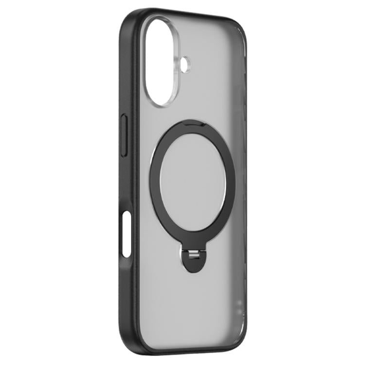 For iPhone 17 ZGA 360 Pivot Holder Magsafe PC Hybrid TPU Phone Case