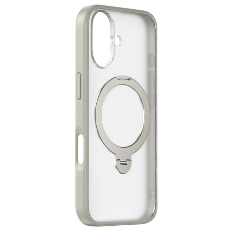 For iPhone 17 ZGA 360 Pivot Holder Magsafe PC Hybrid TPU Phone Case