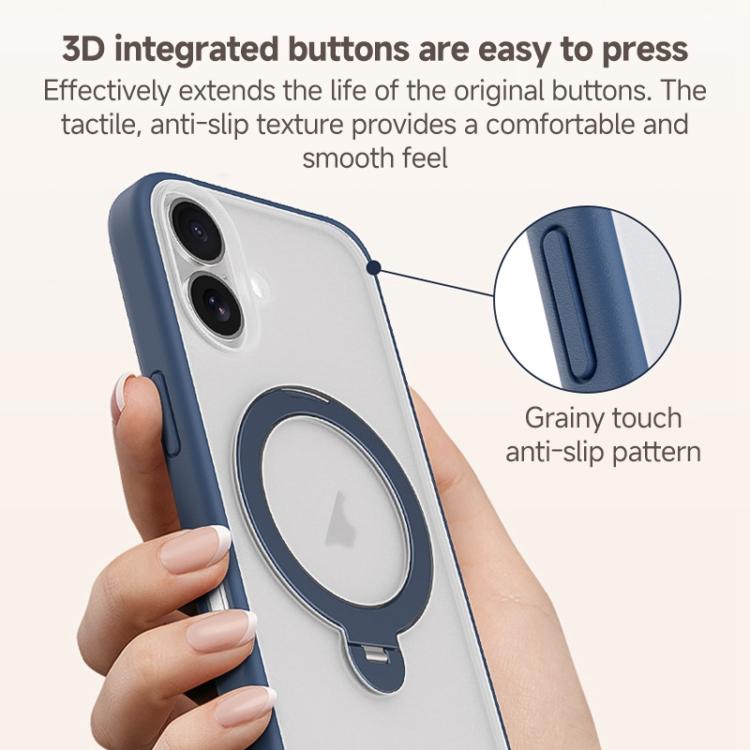 For iPhone Air ZGA 360 Pivot Holder Magsafe PC Hybrid TPU Phone Case