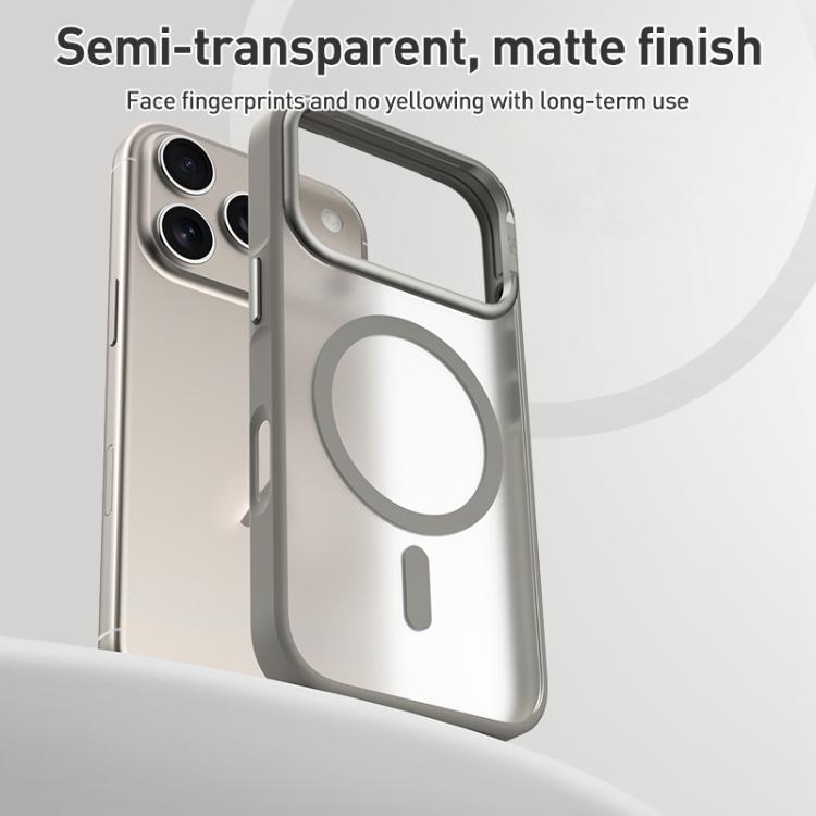 For iPhone 17 Pro ZGA Matte Clear Magsafe PC Hybrid TPU Phone Case