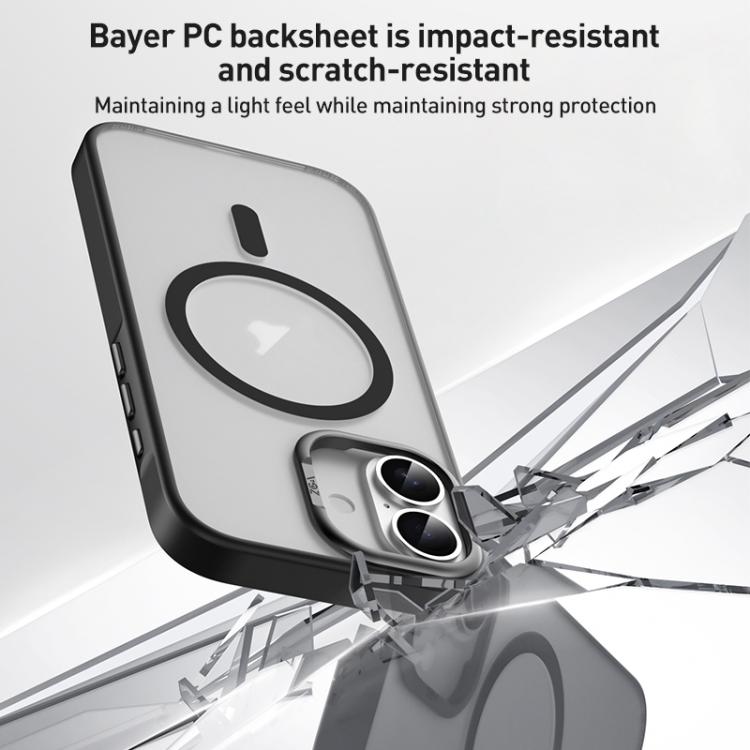 For iPhone 17 Pro ZGA Matte Clear Magsafe PC Hybrid TPU Phone Case