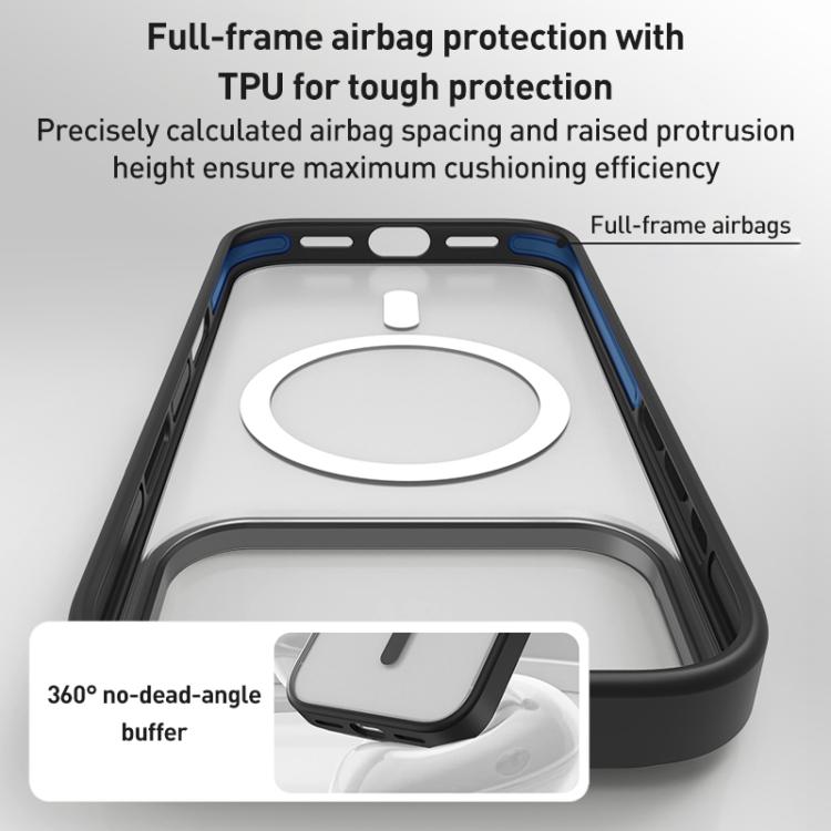 For iPhone 17 Pro ZGA Matte Clear Magsafe PC Hybrid TPU Phone Case