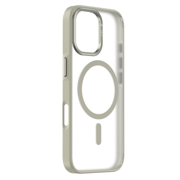 For iPhone 17 ZGA Matte Clear Magsafe PC Hybrid TPU Phone Case