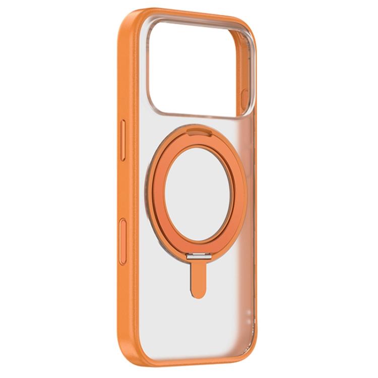 For iPhone 17 Pro ZGA Feitian 360 Rotation Holder Magsafe PC Hybrid TPU Phone Case