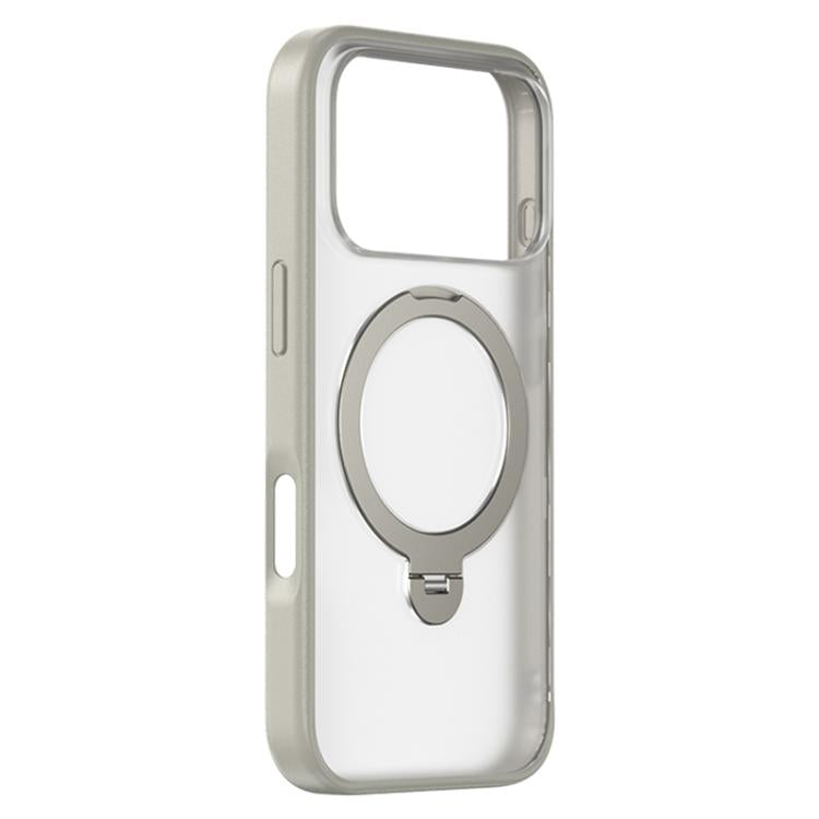 For iPhone 17 Pro Max ZGA 360 Pivot Holder Magsafe PC Hybrid TPU Phone Case