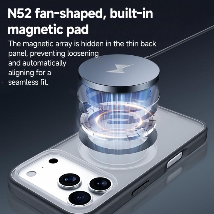For iPhone 17 Pro Max ZGA 360 Pivot Holder Magsafe PC Hybrid TPU Phone Case